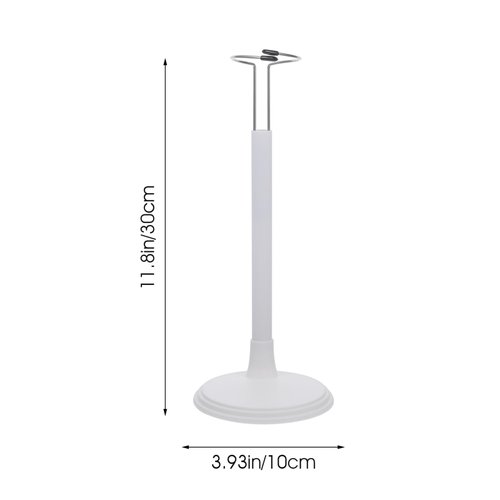 jarbins 4Pcs White Doll Stands Figures Display Holder Doll Support Rack Adjustable Bear Racks Portable Action Figure Bracket Support Doll Holders
