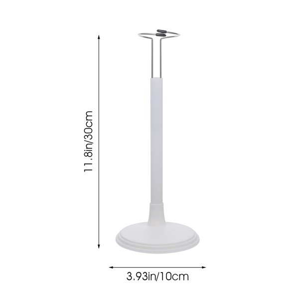 jarbins 4Pcs White Doll Stands Figures Display Holder Doll Support Rack Adjustable Bear Racks Portable Action Figure Bracket Support Doll Holders