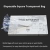 ZHOOGE 250pcs Tattoo Wash Bottle Bags 9.86 in X 5.91 in White Transparent Odorless Disposable Squeeze Wash Bottle Bags for Tattoo Bottles Tattoo Supplies Tattoo Kits