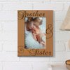 KATE POSH - Brother & Sister Engraved Natural Wood Picture Frame, Siblings Gifts, Wedding Gifts, Little Sister, Little Brother, Big Sister, Big Brother (5x7-Vertical)