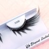 Elegant Lashes D330 (Long Black Rhinestone False Eyelashes) Halloween Dance Rave Costume