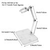 TSY TOOL 2 Pcs of HG144 Action Figure Stand, Display Holder Base, Doll Model Support Stand Compatible with 6" HG RG SD SHF Gundam 1/44 Toy Clear