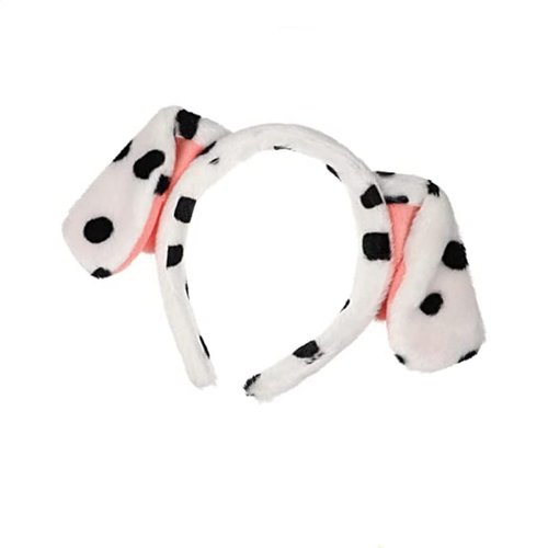 RUITASA Dalmatian headband, Dog Ears Headband, Dalmatian Headband Ears Adult Bulk, Dalmatian Ears for Girls Halloween Christmas Cosplay Party Favors Supplies
