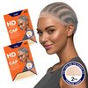 HD Wig Cap Ultra Thin Invisible Wig Cap for Bald Cap Method HD Beige 2pcs (PACK OF 3)(Total 6pcs)