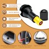 zDwfDc 20PCS TR413 Tubeless Valve Stem Rubber Snap Valve Stem Black Standard Length Replacement Tire Valve Stem for Tubeless Rim Holes for Automotive Tires for Standard Vehicle Tires DD008-413