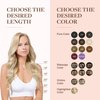 GOO GOO Clip in Hair Extensions Real Human Hair, 16inch 120g 7Pcs, 60A Platinum Blonde, Remy Human Hair Extensions Clip ins for Women, Natural Human Hair