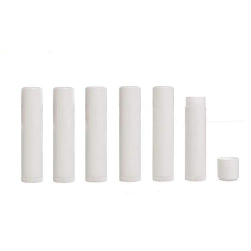 50PCS 5ml Empty Refill White Plastic Lip Gloss Balm LipStick Tubes Sample Packing Vials Holder Bottles DIY Beauty Tool