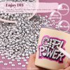 5000PCS 3mm Resin Rhinestones in Bulk (Silver), Bedazzling Flatback Crystals for Crafts DIY Nail Decoration, Gems Charms for Tumbler Shoes Clothing Fabric with Pickup Pen and Tweezers