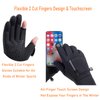 LJCUTE Winter Fingerless Fishing Gloves for Men & Women, Windproof Cold Weather Touchscreen Motorcycle Cycling Gloves for Photography Hunting Driving Ski Running