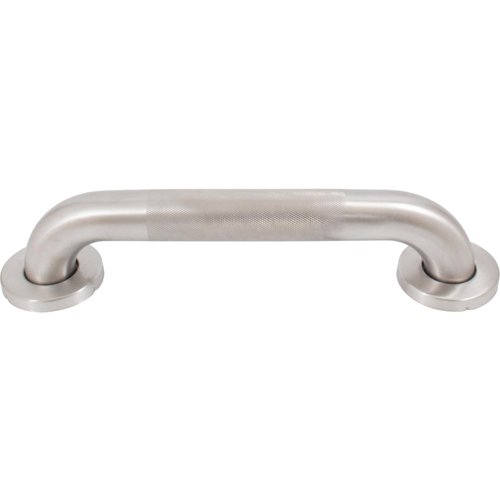 Knurled Grab Bar, 18 Inches, 1-1/2" Diameter, 1-1/2" Wall Clearance, Concealed Screws, Satin Stainless Steel by Stone Harbor Hardware