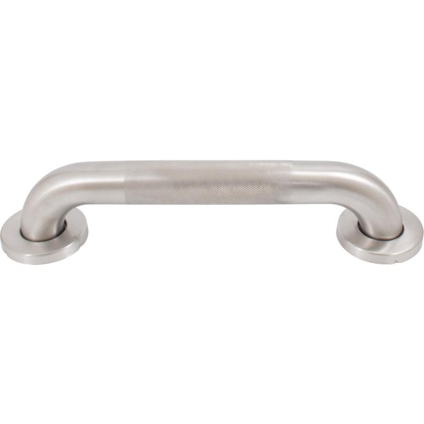 Knurled Grab Bar, 18 Inches, 1-1/2" Diameter, 1-1/2" Wall Clearance, Concealed Screws, Satin Stainless Steel by Stone Harbor Hardware