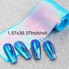 Dornail Aurora Nail Foil Stickers Broken Glass Paper Nail Decals Nail Wraps for Nail Art Decorations Supplies
