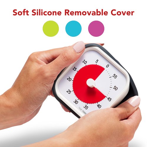 TIME TIMER 60 Minute MOD Education Edition ⁠— Visual Timer for Kids Classroom Learning, Elementary Teachers Desk Clock, Homeschool Study Tool and Office Meetings with Silent Operation (Lime Green)