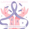 CrateGurus Co. 600 Pcs Lavender Awareness Ribbon Tattoo Stickers Bulk World Cancer Day Gifts Foster Care Caregiver Vulvar Cancer Awareness Products Infantile Spasms Purple All Cancer Awareness Items