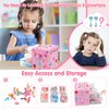 Toys for Girls Jewelry,37PCS Princess Toddler Girl Toys Age 6-8 for Pretend Play & Dress Up, Adjustable Ring Clip on Earrings Kids Toys for 3 4 5 6 7 8 9 Year Old Girls Christmas Birthday Gifts Ideas