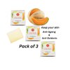 AATMANA Musk Melon Handmade Natural Bar Soap for Men & Women, Moisturizing Body & Face Soap, 7.9 Oz Soap Bars (3 Soap Set)
