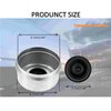 LXJZCP Trailer Hub Cap - Dust Caps for Trailer Axle Grease Fitting & Bearing Protection (4pk 2.72")…