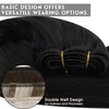 Sunny Hair Extensions Sew in Black Human Hair Weft Extensions Jet Black Sew in Hair Extensions Real Human Hair for Women Black Weft Hair Extensions Brazilian Hair Add Hair Volume 100G 20inch