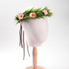 KorViSHOW Hawaiian Flower Crown Headband - 3 Pcs Hawaiian Plumeria Flower Hair Clips Pink Tropical Floral Headpiece Luau Accessories for Women Girls Beach Pool Party Decorations Favors Supplies