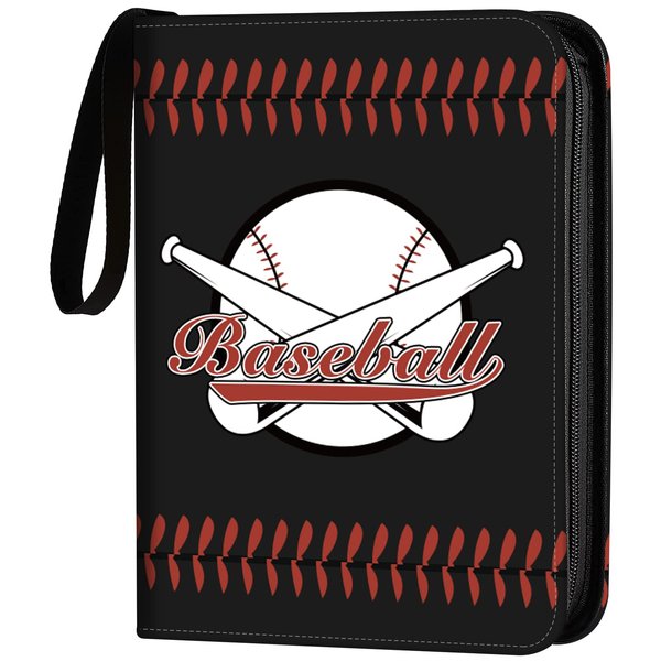ANNOR Baseball Card Binder, 9-Pocket Trading Card Binder, Fits 720 Cards with 40 Removable Sleeves, 3 Ring Album for Card Collection Storage Christmas Gift for Child