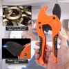 Zantlea Pipe and Tube Cutter, Ratcheting Hose Cutter One-hand Fast Pipe Cutting Tool with Ratchet Drive for Cutting Less Than 1-1/4" O.D. PEX, PVC, and PPR Pipe