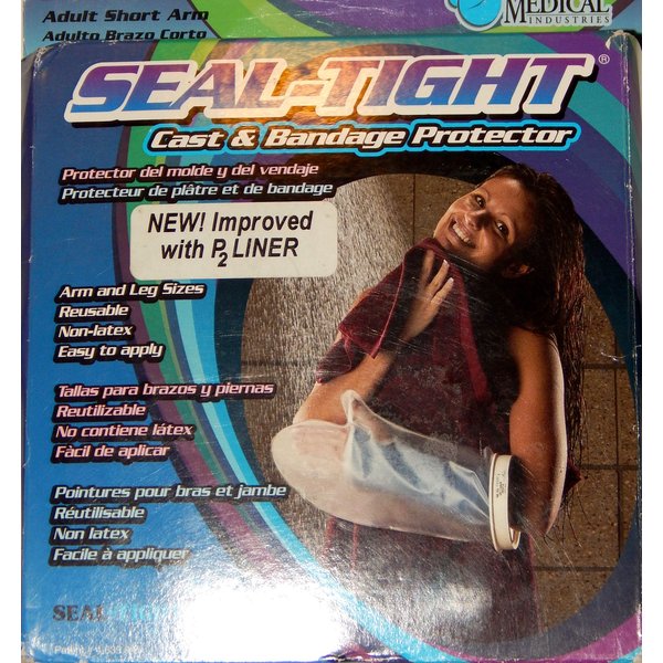 Seal Tight Original Cast and Bandage Protector, Best Watertight Protection, Adult Short Arm