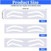 24Pairs Eyebrow Stencil Stickers Disposable, Adhesive Eyebrow Stencils Brow Stickers for Airbrush, 3Shapes Eyebrow Tape Strips, Eye Brow Mapping Shaping Guides Brow Template for Tinting Makeup