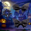 Neknock Bat Hair Bow Clips for Girls Women, 4pcs Halloween Bat Wings Gothic Cosplay Costume Hair Accessories for Halloween Party Decorations