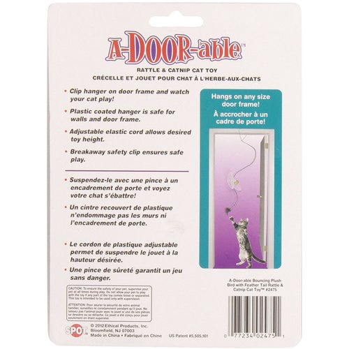 A-Door-Able Plush Bird Cat Toy [Set of 2]