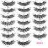 20 Pairs False Eyelashes, 3D Faux Mink Lashes Natural Look Wispy Fake Eyelashes 11-17MM Fluffy Volume Long Thick Lashes 20 Styles Mixed Pack