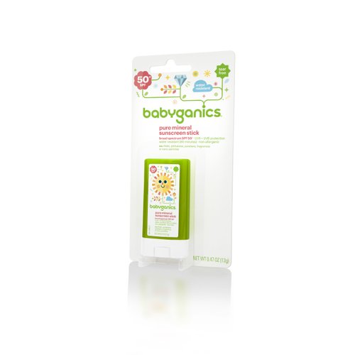 Babyganics Sunscreen Stick 50 SPF, .47oz, Packaging May Vary