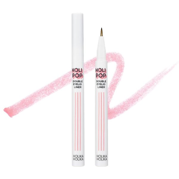Korean Cosmetics Eyeliner Holika Double Liner Holika Double Eyeliner Tear Bag Eye Shadow HOLIPOP (03 Rose Tinting)