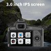 4K Vlogging Camera for YouTube, 3 Inch IPS 64MP HD Night Vision Digital Camera for Photography with WiFi, 16X Digital Zoom Camcorders Video Camera with Dual Cameras