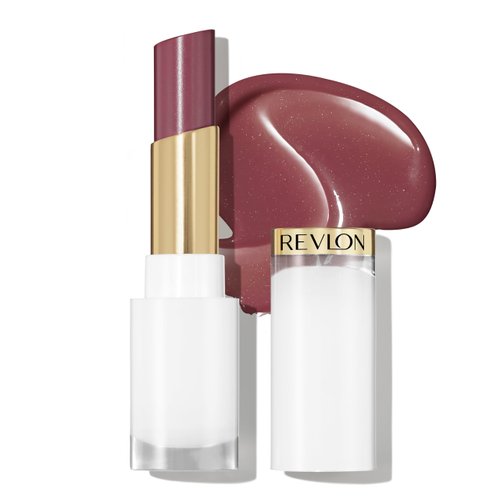 Revlon Super Lustrous Glass Shine Balm, Hydrating Tinted Lip Balm, Sheer, Glossy Shiny Finish, 007 Glazed Mauve, 0.11 oz