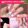 504PCS Duck Nail Tips Full Cover Duck Fan Flare Nail Tips 12 Sizes Duck Feet Styel French Fake Nail Extension Tips with Box