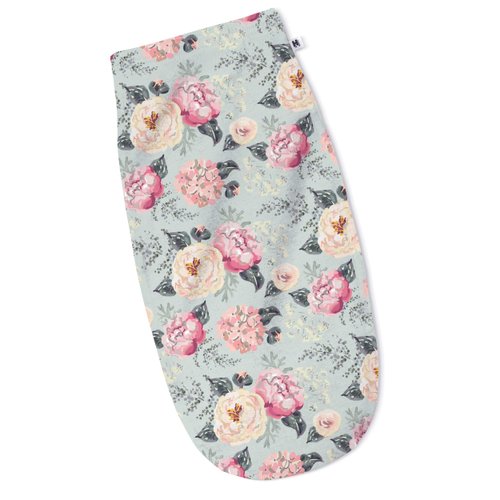 Henry Hunter Baby Swaddle Sack | The Simple Swaddle | Soft Stretchy Cotton Swaddles for Newborns | Baby Swaddles 0-3 Months, Swaddle Blankets Baby Girl, Pack of 3, Peony | Bouquet | Light Heather