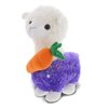 DolliBu Happy Easter Sparkle Purple Llama Plush with Carrot - Cute Stuffed Animals with Carrot Plush Toy, Perfect Easter Holiday Surprise Gift - 11.5" Inches