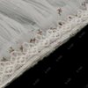 iLAND Miniature Dollhouse Accessories on 1/12 Scale, Dollhouse Curtains Set of Multi-Layered Lace & Tulle Curtains 2pcs