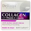 Delfanti-Milano • COLLAGEN with VITAMIN C & ELASTIN • Rejuvenating & Nourishing • Anti-Aging Night Cream • Face and Neck Moisturizer • Made in Italy