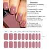 Semi Cured Gel Nail Strips | Nude Pink 20pcs Semi Cured Gel Nails Sticker | Gel Nail Wraps UV for Home Nails DIY
