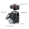 Mini Ball Head with 1/4" Hotshoe Mount Adapter 360 Degree Rotatable Aluminum Tripod Head for DSLR Cameras HTC Vive Tripods Monopods Camcorder Light Stand