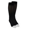 Truform Women's Compression Stockings, 15-20 mmHg, Knee High Length, Open Toe, Opaque, Black, Medium