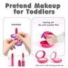 Kids Makeup Kit for Girl,BTEC Pretend Makeup for Toddlers,20 Pack Fake Play Makeup for Little Girls Age 3 4 5 6 7 Birthday Gift