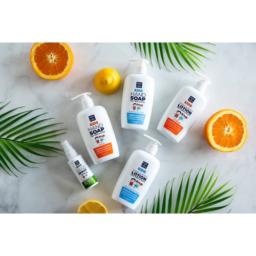 Kiss My Face Kids Hand Soap - Citrus Scent - Cleanse And Hydrate Skin - Vegan & Cruelty-Free - Easy To Use Hand Soap Pump - Added Tea Tree And Aloe - 9 fl oz Bottle