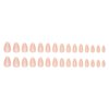 Almond Press on Nails Short Fake Nails Press ons Nude Pink False Nails with Design Cute Glossy Full Cover Acrylic Glue on Nails Artificial Stick on Nails for Women Manicure 24Pcs