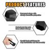 JOYCOURT 20PCS Universal Car Wheel Nut Caps, 19mm Hexagonal Plastic Lug Nut Covers Car Wheel Hub Screw Exterior Decoration Auto Bolt Caps with Removal Tool, Protection Cap Replacement for Cars