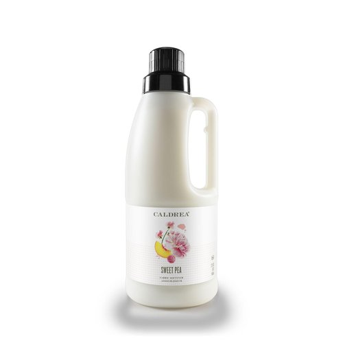 Caldrea Liquid Fabric Softener, Plant Derived, Helps Remove Static And Wrinkles, Sweet Pea Scent, 32 Oz