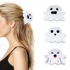 Generic 3 Pcs Halloween White Ghost Hair Claw Clips Cute Ghost Hair Claw Clip Hair Styling Accessories for Thick Thin Hair, 4*5.8 cm/1.57*2.28 Inch