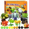 Maikerry Plants and Zombies Figurines 12pcs PVZ Action Figures Set Game Great Birthday Gifts for Boys and Girls -with Waterproof Battlefield Map