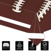 TATAUP Football Party Decorations Disposable Tablecloth Plastic Touchdown Table Cover for Birthday Party & Football-Themed Favors, Stadium Rugby Game Day Decorations 54 X 108Inch, 4 Pack